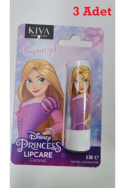 LIPSTICK Disney Rapunzel Lipcare Dudak Koruyucu 5 Gr 3 Adet