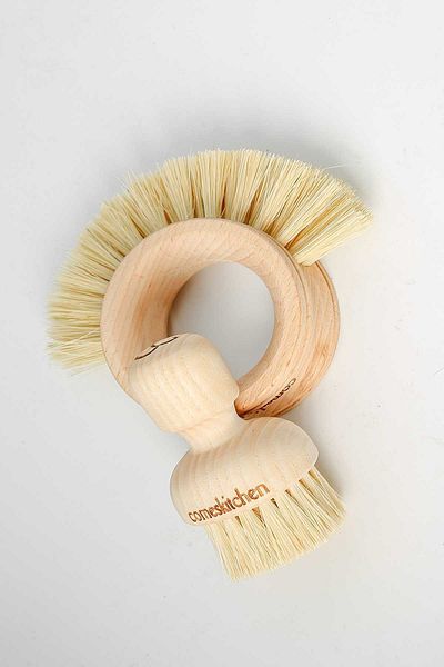 ComesCosmetic Natural Set of 2 Ring Brush & Fruit Vegetable Brush