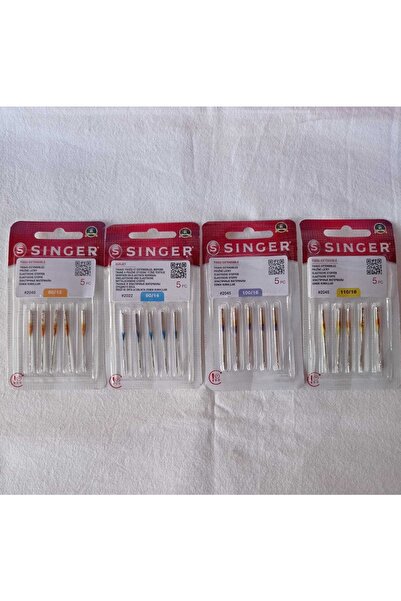 SİNGER 4 Paket Orjinal Dikiş Makinası Iğnesi