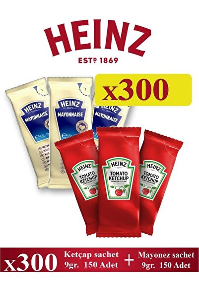 edukkanim Ketçap Sachet 9 Gr X 150 Ad + Mayonez Sachet 9 Gr X 150 Ad - Heinz