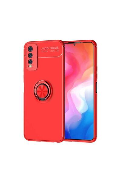 HTstore Vivo Y20S Case Ravel Silicone Cover-Red