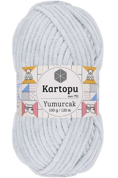 Kartopu بيضة أطفال باللون الرمادي الفاتح - 5 خيوط للحياكة اليدوية K919