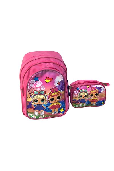 BURKAY PAZARLAMA Set de 2 școală și cutie de prânz pentru fete