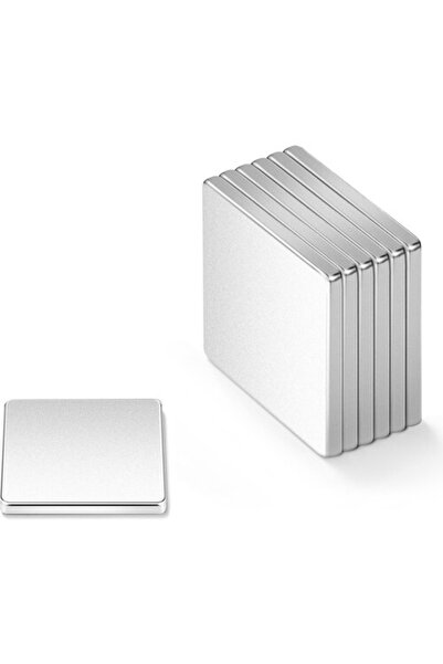 Dünya Magnet 25 Adet, Kare Neodyum Mıknatıs, 10x10x1 Mm, Güçlü Magnet Mıknatıs