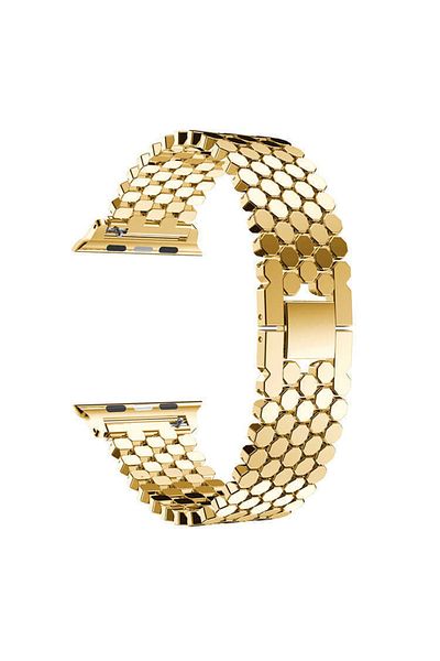 HTstore ساعة الترا بسوار معدني Krd-30 مقاس 49 ملم - ذهبي
