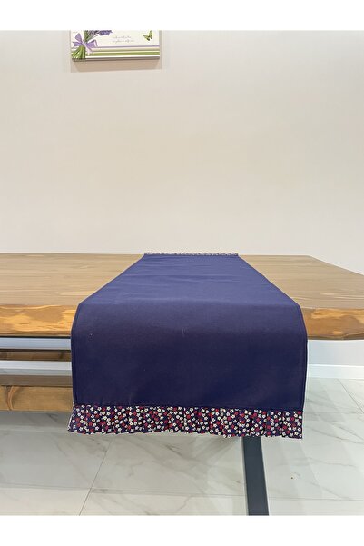 HALATÇI HOME - Lacivert Kumaş Detaylı Runner