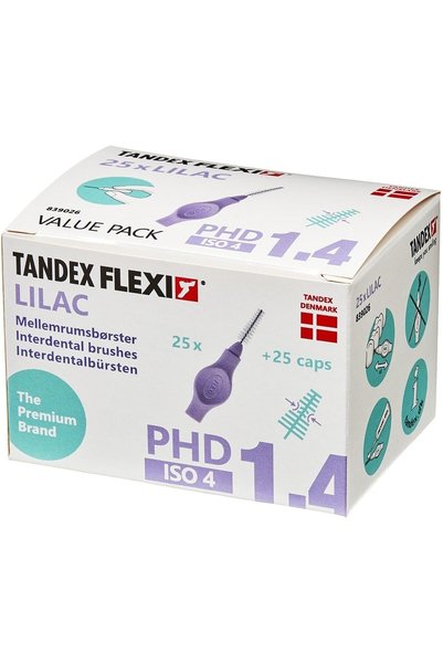TANDEX Flexi 25li Arayüz Fırçası 0.8mm - Lilac