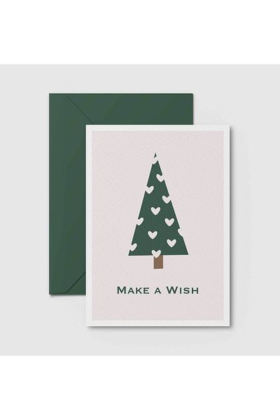 HRS Postcard - Greeting Card & Envelope New Year New Year Christmas Christmas