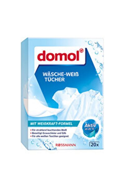 DOMOL Beyazlatıcı Çamaşır Mendili 20 Adet