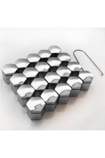 KARA AUTO Fiat Tipo 19mm Krom Bijon Kapağı Seti 20 Adet