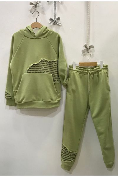 Çikoby Boy's Text Printed Tracksuit