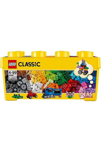 LEGO صندوق بناء الأجزاء الإبداعية الكلاسيكية متوسطة الحجم 10696 - للأطفال المبدعين
