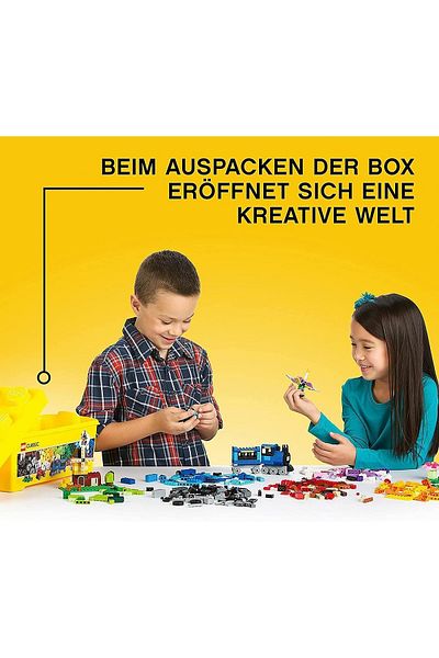 LEGO صندوق بناء الأجزاء الإبداعية الكلاسيكية متوسطة الحجم 10696 - للأطفال المبدعين