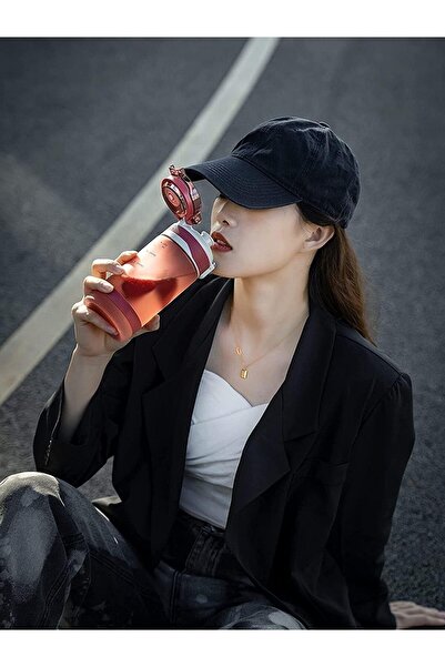 DILLER 580ml Comfortable Drinking - Pipeless - Tritan Water Bottle with Carrying Handle Softtouch