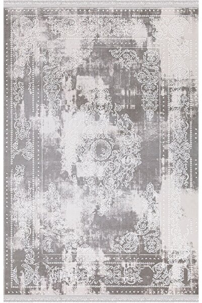 İpek Halı Blossom 13406 Bambu Halı Gri