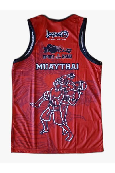Dragon Giftoom Digital Printed Muay Thai Athlete with Federation Logo