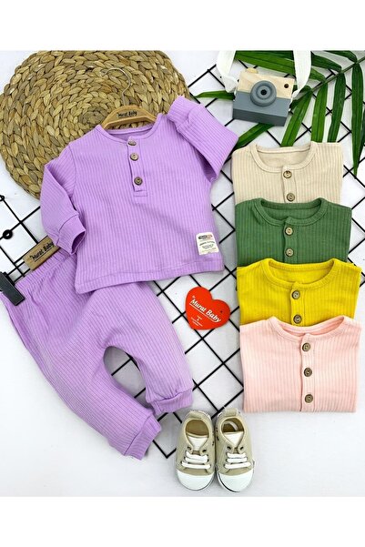 Murat Baby Buttoned Corded Double Set