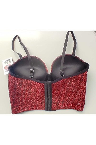 Koza Red Glitter Bustier