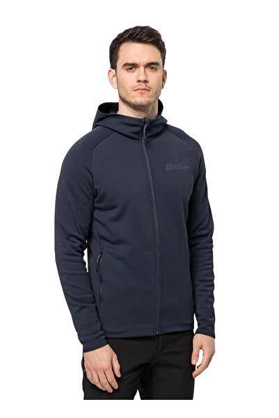 Jack Wolfskin Lacivert Normal Kalıp Erkek Termal Polar Sweatshırt 1710541-101...