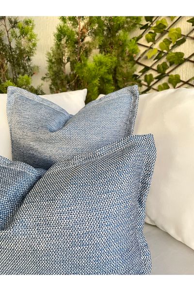 Decamor home Husă de pernă cu model albastru
