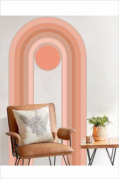 Grafikup Autocolant de perete curcubeu cu arc boem