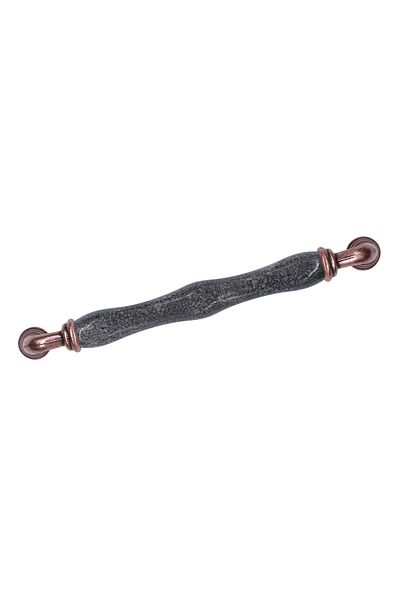 Porcellana Perla Porcelain Handle Cabinet Drawer Furniture Kitchen Child Handle Sapphire 160mm(16cm)-Copper-Grey-Stk3001