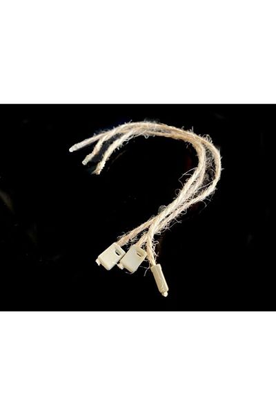 anka design 100 Pieces of Lockable Tag String - jute - 15cm