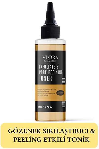 VLORA Gözenek Sıkılaştırıcı Ve Arındırıcı Tonik 200 Ml( Hyalüronik Asit + Kol...
