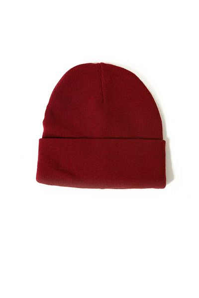 GoldCap Basic Plain Claret Red Beret Wool Knitted Beret