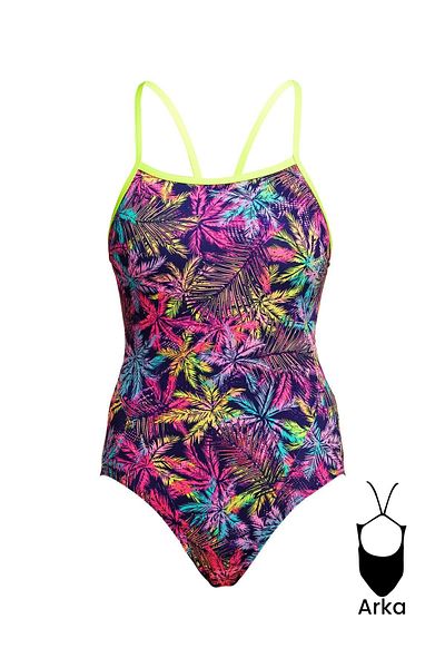 FUNKİTA Ss Palm Puppy Women's Training Swimsuit
