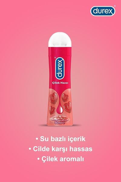 Durex Su Bazlı Kayganlaştırıcı Jel Çilek Aromalı 50 ml