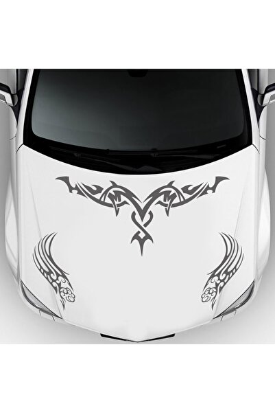 Vegatasarım ملصق غطاء محرك السيارة التلقائي - هالة - أسود متوافق