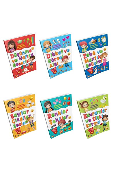 Bıcırık Yayınları Büyüyorum Öğreniyorum Okul Öncesi Etkinlikleri 6 Kitap Set