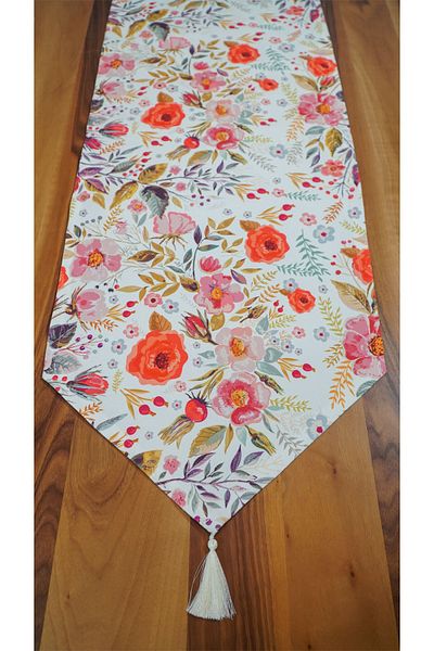 Viemso Special Design Runner with Pomegranate Flower Pattern