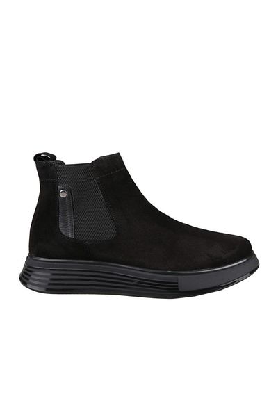 MARCOMEN 14346 Γνήσιο Δερμάτινο Μαύρο Suede Ανδρικές Μπότες