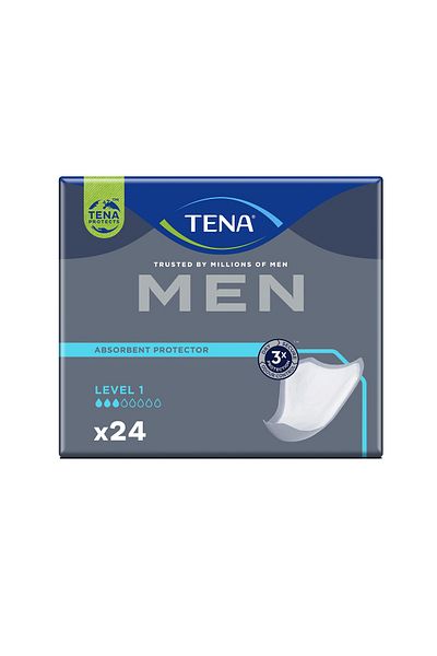 TENA Men Bladder Pad Level 1 (24x6 Pack 144 Pieces)