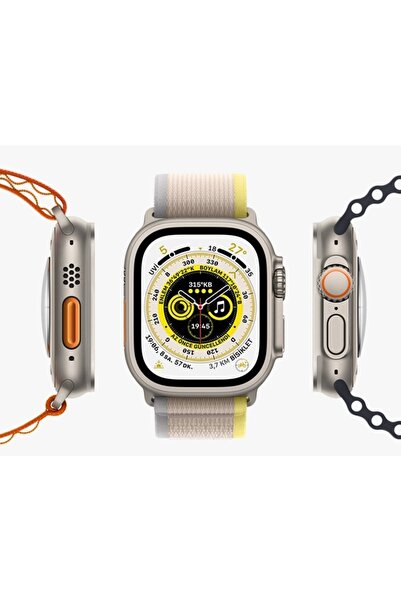 Onay Electronics Watch 8 Ultra Titanyum Kasa Akıllı Saat Suya Dayanıklı, Ekst...