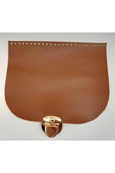 angel çanta aksesuar Μονή στρώση από συνθετικό δέρμα Tan 24x19 cm Κάλυμμα εκκρεμούς κλειδώματος Νο: 1 Ανοιχτόχρωμο μεταλλικό