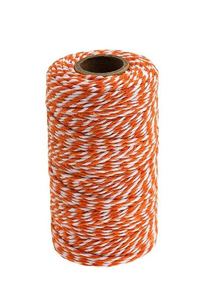 anka design Packaging Rope 200 Meters 200 G Orange White Package Rope Marteniçka Rope