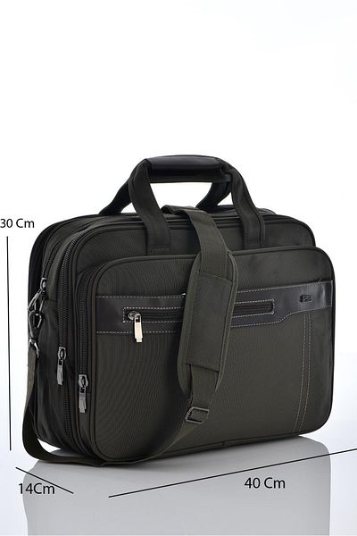 ÇÇS 71221 Gusseted Briefcase with Laptop Compartment Khaki