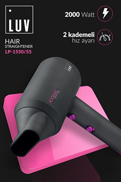 LUV 2000 Watt Air Iconic Ionic Hair Dryer Blow Dryer with Heat Protection