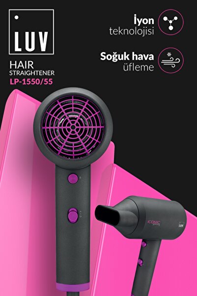 LUV 2000 Watt Air Iconic Ionic Hair Dryer Blow Dryer with Heat Protection