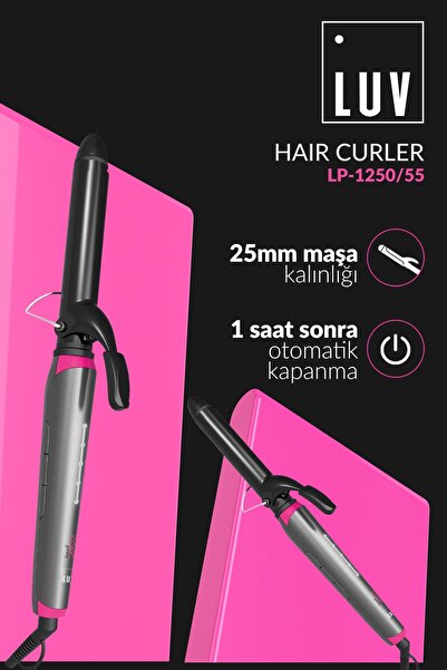 LUV Iconic Series 25 Mm Hair Curling Styler with LED Indicator and Ceramic Plate