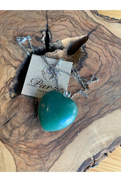 parze doğaltaş قلادة القلب افينتورين