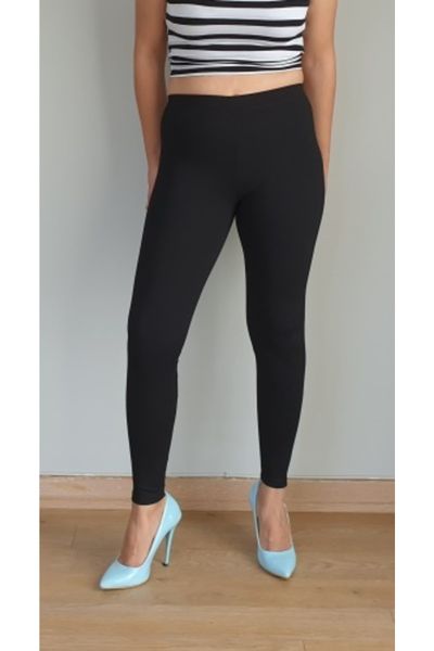 Avenue Womens Plus Size Pima H/Rise Leggings, Black at