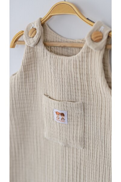 Las Vivas Kids Müslin Tulum Kışlık Baharlık Bebek Çocuk Tulumu Salopet Tulum