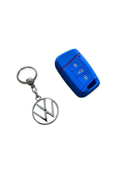 İKTUNING فولكس فاجن باسات B8 ارتيون سكودا سوبر بي - غطاء سيليكون وسلسلة مفاتي...