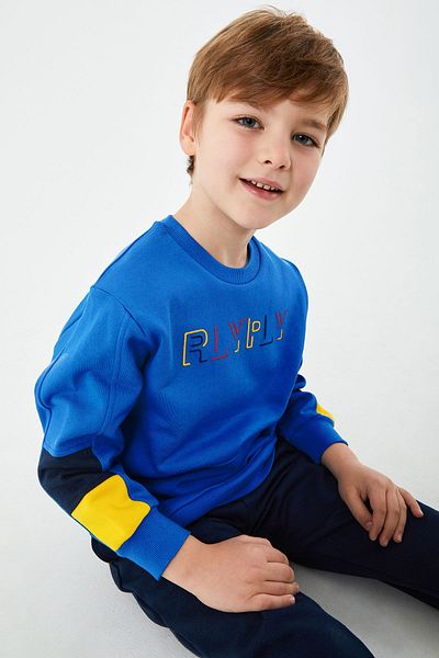 ROLY POLY Rolypoly Cobalt Blue Boy's Long Sleeve Pajama Set