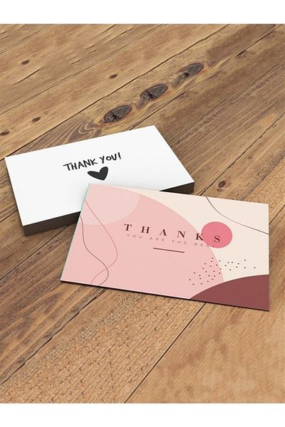 anka design Thank You Card Thank You Cart 25 Pieces 8.5 X 5.5 Cm You Are The Best Greeting Card