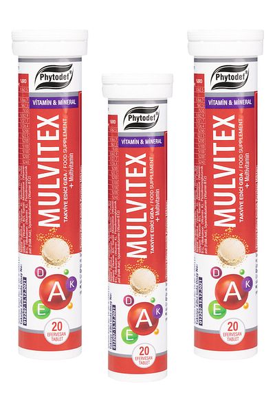 Phytodef Mulvitex Multivitamin Effervescent Tablet - 20x3 Pieces
